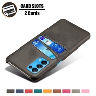 For OPPO Reno 7A 9A 10X Zoom Case Retro PU Leather Card Slots Phone Cover