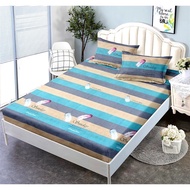【JFT】 2in1 Queen Size Fitted Getah Cadar /Queen Fitted Bedsheet / Queen Size Bedsheet