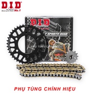 Nhông sên dĩa DID Exciter 150 FZ150 sên vàng HDS (sên 10 ly)