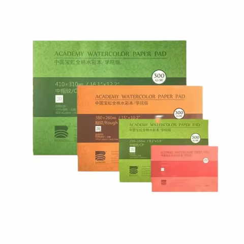 20 Sheets Watercolor Paper Block 32K 16K 8K 100% Cotton Watercolor Sketchbook 300g Art Paper Water C