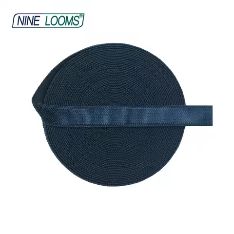NINE LOOMS Shiny Non-Foldover Elastic 3/8" 10mm Spandex Satin Band Bra Strap Lingerie Underwear Sewi