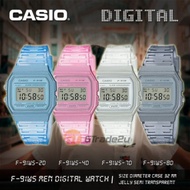 CASIO F-91WS ORIGINAL DIGITAL JELLY TRANSPATENT WATCH RESIN BAND JAM TANGAN CASIO LELAKI PEREMPUAN