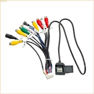 FACY In Panel Media Wiring Harness with 8 Lead Set Head Unit Cable Assembly Card Slot Extension and 