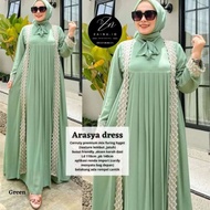 Baju Gamis Wanita Muslim Arasya Dress Fashion Perempuan Dewasa Remaja