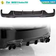 Carbon Fiber Rear Bumper Diffuser Lip For BMW 5 Series F10 M Sport M Tech Sedan 2012-2016 Rear Bumpe