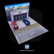 DIY Paper Diorama 1:64 Fedex – Mini Series | Background Props for Diecast Cars