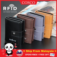 MALAYSIA STOCK COSCO B172 RFID Wallet man RFID Card Holder PU Leather RFID Blocking RFID Dompet lela