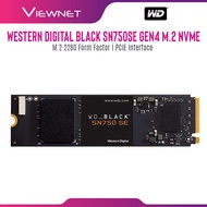 WD Western Digital SN750SE Black M.2 2280 Form Factor PCIE NVME GEN4 Solid State Drive SSD (500GB/1T