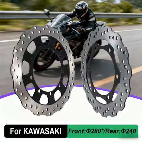 Motorcycle Front Rear Brake Disc Brake Rotor For Kawasaki KL650 KLR650 KL KLR 650 2008-2018 2017 201
