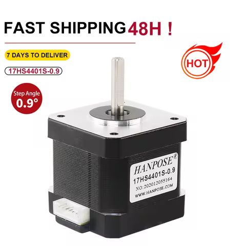 1PCS NEMA17 Stepper Motor 42 Motor 40N.CM 1.5A 17HS4401S 0.9 Degree Step Angle Motor For CNC Milling