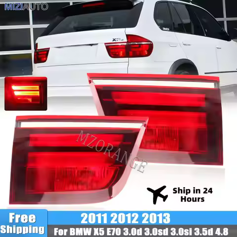 Inner Tail Light For BMW X5 E70 3.0d 3.0sd 3.0si 3.5d 4.8 2011 2012 2013 Rear Signal Warning Brake L