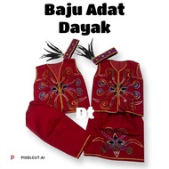 A Pair Of Dayak Traditional Clothes