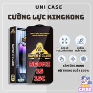 Xiaomi Redmi 15/ REDMI 15C Kingkong full screen tempered glass | Screen protector| UNICA