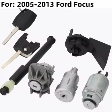 XIEAILI OEM Full Set Door Lock Cylinder For Ford 05-13 Focus With 2Pcs Key Ignition Lock Hood lock L