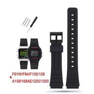 Rubber Watch Strap for Casio W800H Band 12 14 16 18 20mm 22mm Sport Diving Silicone Watchband Access