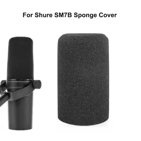 Sponge Foam Cover Windscreen Microphone Pop Filter for Shure SM7B Replacement Professional Noise Red