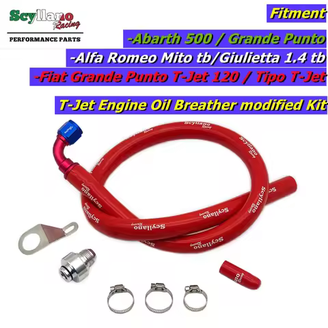 For Abarth 500 Grande Punto Fiat Grande Punto T-Jet 120 Tipo T-Jet Alfa Romeo MiTo Oil Breather Modi