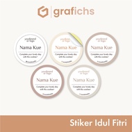 [54 pcs] Stiker Bulat Kue Cookies GISK06-10 by Grafichs