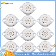 Vacuum Tube Socket Base 9pin Chassis Mount 10PCS for 12AX7 ECC82 6922 EL84 6DJ8 12AU7 12AT7 Audio Gu