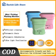 Fully automatic Portable Washing Machine Foldable Mini Washing Machines With dryer Collapsible Ultrasonic Washing Mac washing machine