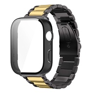 เคสกระจก + สาย สำหรับ Huawei Watch Fit 4 Pro สายนาฬิกาข้อมือ สเตนเลสสตีล เคสกระจกกันรอย huawei watch