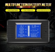 วัดแบตเตอรี่ DC 0-200V Voltmeter Ammeter Battery Tester Capacity electricity Voltage Meter monitor แสดงข้อมูลการวัดผ่านหน้าจอ LCD