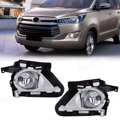 Car Bumper Fog Light for Toyota KIJANG INNOVA CRYSTA 2016 2017 2018 2019 2020 2021 2022 Front Drivin