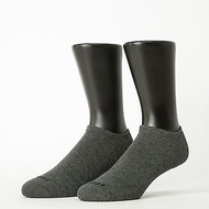 【FOOTER】微分子氣墊單色船型薄襪-深灰(男襪/L、XL)