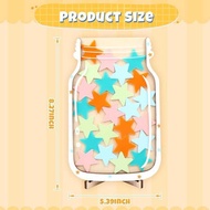 Children Star Reward Jar Points Reward Learning Self-discipline Reward Jar 25 Stars Wooden Ornaments