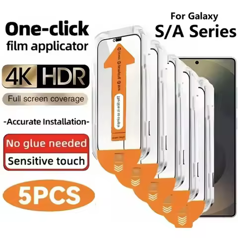 1-5Pcs Dust Free Install Screen Protector For Samsung A56 A57 5G A27 A17 A16 A07 A55 A36 A35 A26 S23