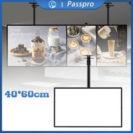 40x60cm LED Cafe Menu Board LED Food Menu Signboard untuk Restaurant