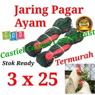 Jaring pagar ayam lebar 3 meter jaring burung kelelawar babi hutan jaring serbaguna melindungi dari