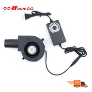 ️COD Air Blower Fan with Turbo Speed Controller 12V/2.9A specialized for BBQ ovens Diameter 38mm Siz