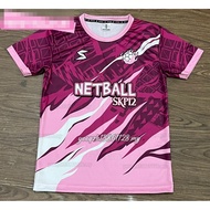 Netball Jersey New Design 2024 Unisex Baju Kelas Jersey Netball T Shirt Murah Custom Name / Number S