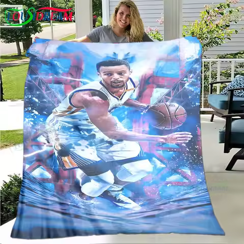 Fashion Basketball Star S-Stephen C-Curry Four Seasons Blanket Sofa Cover Travel Bed Plush Blanket O