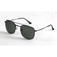 Rayban Plaza Fashion Caravan Driving Sunglasses RB3 557 002 54mm Black/Green MRE5