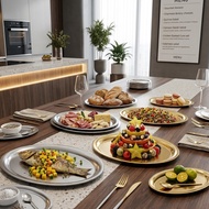304 Stainless Steel Oval Plate | Korean style SUS304 mango plate | High Quality SUS 304 Stainless St