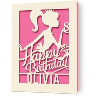 Girl Birthday Cards Personalized Girl Birthday Card  for Sister Kids Niece Daughter Happy Birthday C