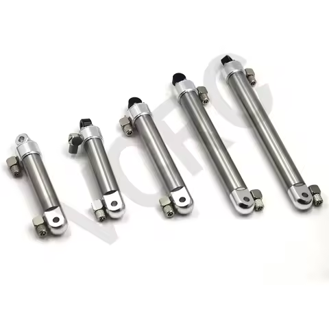 Metal Hydraulic Double Acting Oil Cylinder for 1/14 Tamiya RC Truck SCANIA 770S VOLVO Mercedes-Benz