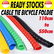 [Foldie.sg] 1.1m-5.1m Wholesale Bike Cable Bicycle Foldie Brake Housing Wrap Folding Protector Color Tie Foldable Hito