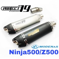 Project79 Exhaust Modenas Z50 Ninja500 2025 Slip on Tabung Muffler Stainless Steel Kawasaki Z 500 NI