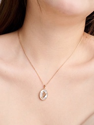 復古風豎琴貝殼項鏈