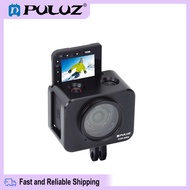 PULUZ กรงป้องกันอลูมิเนียมอัลลอย + เลนส์กรองแสง UV 37มม. + ที่บังแดดเลนส์พร้อมสกรูและไขควงสำหรับ Son