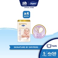 Skinature by Drypers Baby Diapers S58 (4 Packs)
