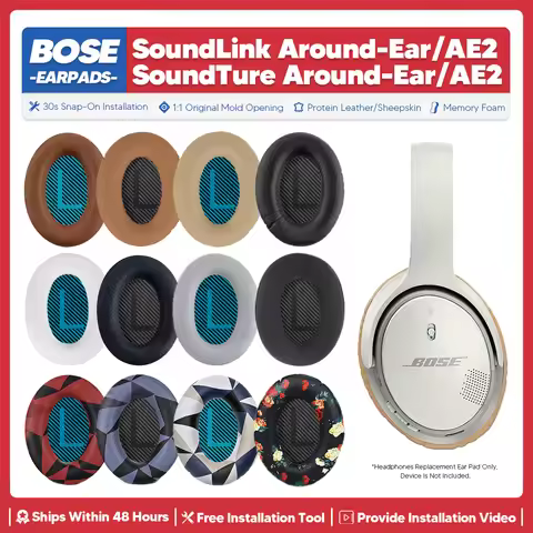 Replacement Ear Pads For Bose SoundLink Around Ear AE2 SoundTure Wireless Headphone Accessories Head
