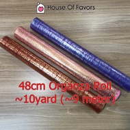 48cm Organza Fabric Roll Kain Organza (~9 meter) untuk Alas Dulang Hantaran Decoration