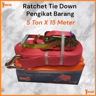 Ratchet Tie Down 5 Ton - 5 Ton X 15 Meter Car Truck Cargo Lashing Belt Webbing