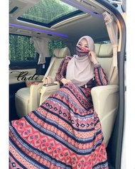 Promo SABAI Dress Padi Label Gamis Basic Motif Unik Simple Katun Busui