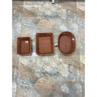 Flower-shaped rattan basket, rectangular rattan basket, oval rattan basket