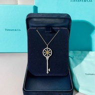 Tiffany蒂芙尼 Keys系列 白金滿鑽萬花筒鑰匙項鍊